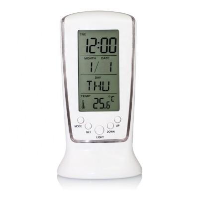 KH-CL014 Birthday Reminder Electronic Digital Plastic Alarm Clock with Calendar and Temperature