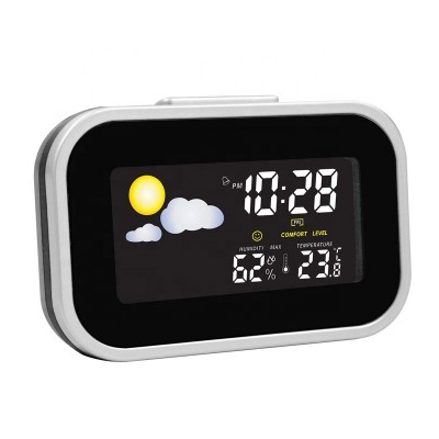 KH-CL007 Weather Multifunction Table Colorful LCD Backlight Square Digital Clock