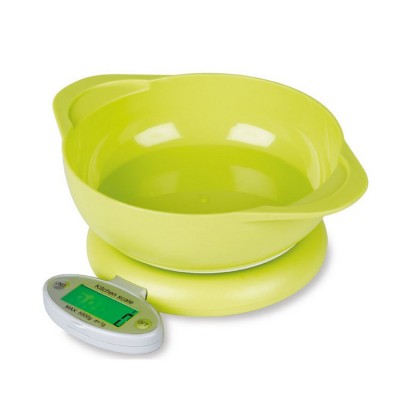 KH-SC012 Sensitive Plastic Fruits Meat Food Weighing Electronic Digital Kitchen Scales with Bowl